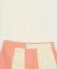 High School Disco Coated Color Block Skirt_Coral