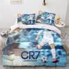 Bettbezug Ronaldo 3D Kinder Jungen Mädchen Bettbezug Weiche Tagesdecke 2/3-teiliges Set Mit Reißverschluss Weiche Mikrofaser King Size