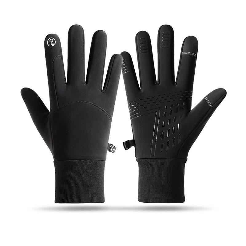 Mens Winter Cycling Gloves Waterproof Windproof Thermal Fleece Lined Touchscreen Ski Hiking Motorbike Medium