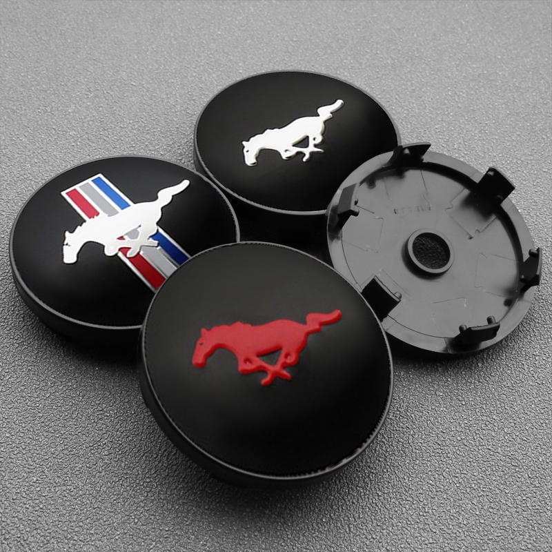 4 Stück 56mm 60mm Auto Radnabenkappe Felgenabdeckung Logo Aufkleber Für Ford ST Fiesta Focus Mk2 3 4 Edition Mondeo Fusion FOOSE Mustang