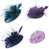 Classic Round Top With Feather Trim For Fashionable Bridal Looks