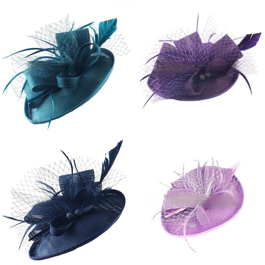 Classic Round Top With Feather Trim For Fashionable Bridal Looks