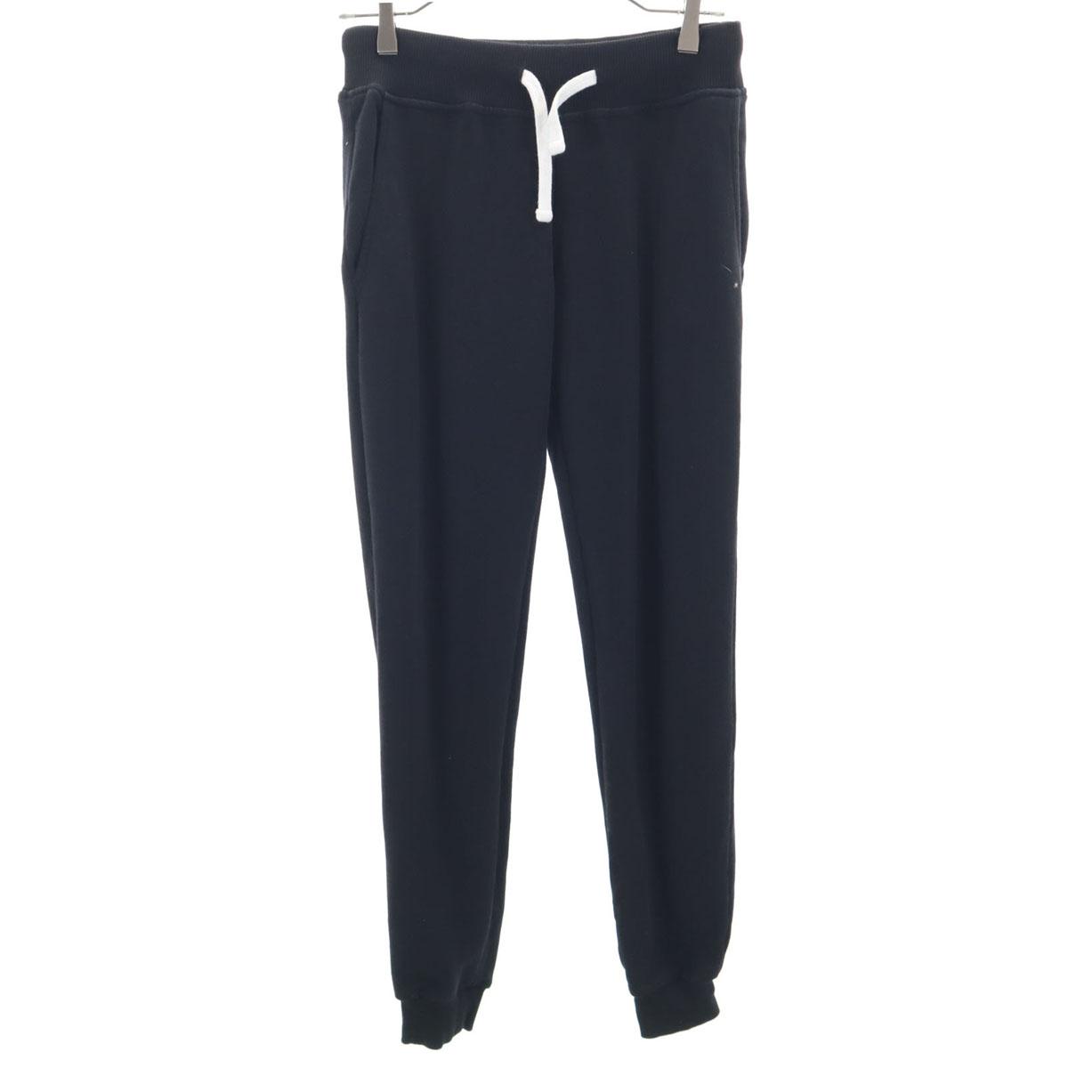 

HYDROGEN Sweat pants S black Hem rib Women Used