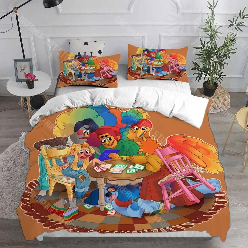 3D Print Welcome Home Anime Printed Bedding Sets Comforter Quilt Bed Cover Duvet Cover Pillow Case 2-3 Pieces Sets Kids Adult