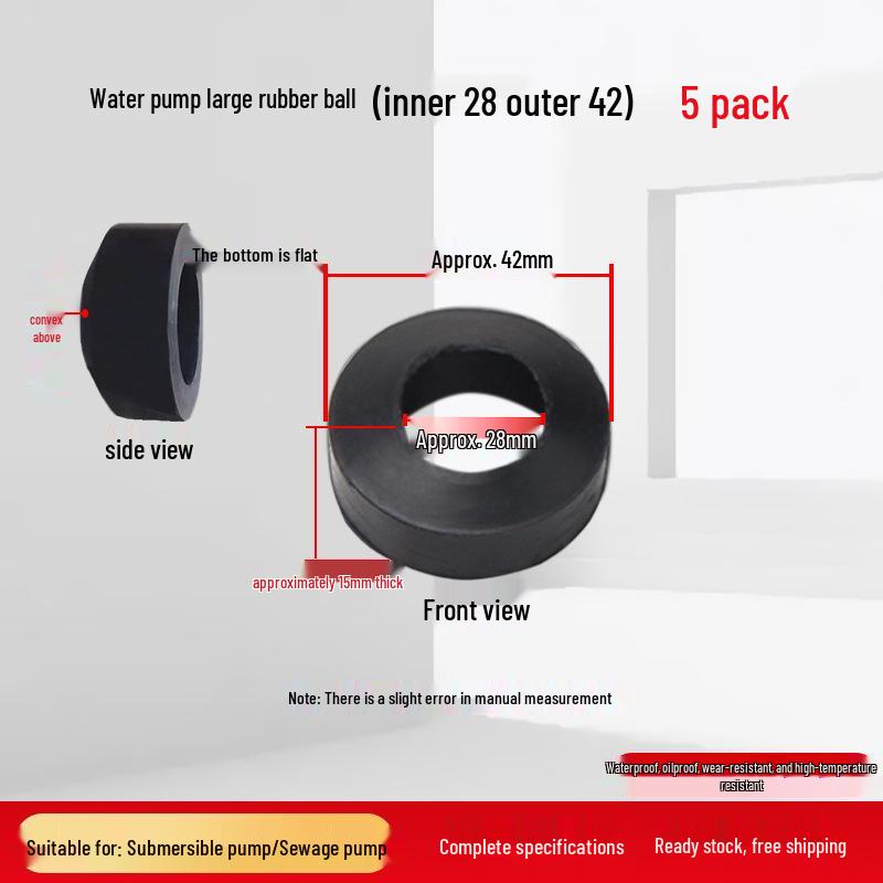 Submersible Pump Rubber Seal Kit: Power Cord, Waterproof Rings, Abacus Beads