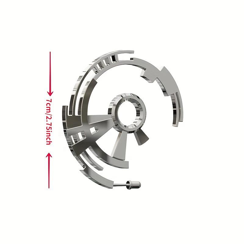 

«Серьги из титановой стали в стиле киберпанк с механическим эффектом»: Унисекс Hollow Metal Gear Drop Design в серебристом цвете