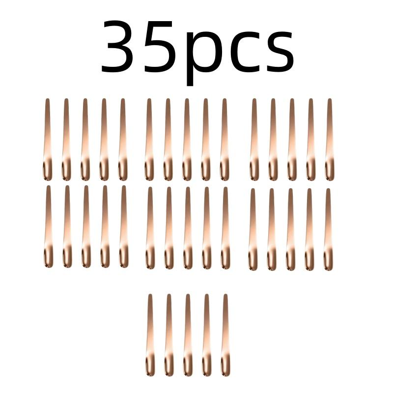 Tea Spoon Stainless Steel Flat Espresso Dessert Small Coffee Scoop Mixer Stirring Bar Kitchen Tableware