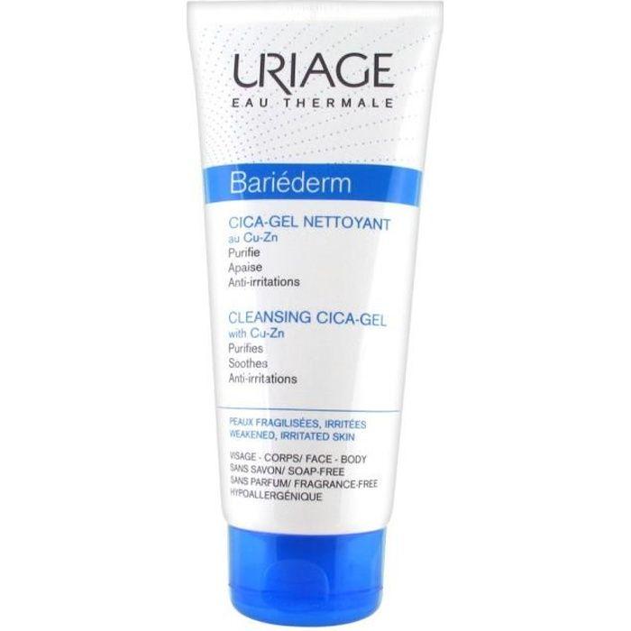 Gel Nettoyant - URIAGE - Bariéderm - 200ml - Hypoallergénique - Peaux Sensibles