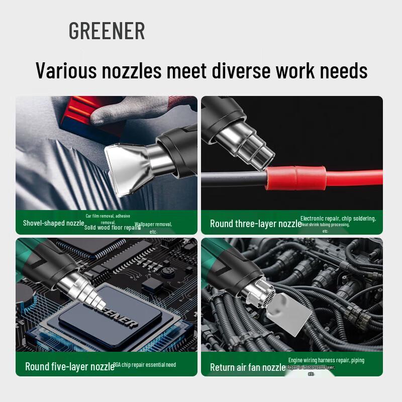 GreenER 2000W Professional Hot Air Gun CN plug (adapter included)