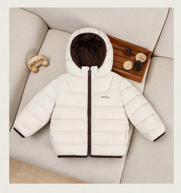Kids' Hooded Cotton Jacket - 2026 Winter Lightweight Padded Coat for Boys & Girls