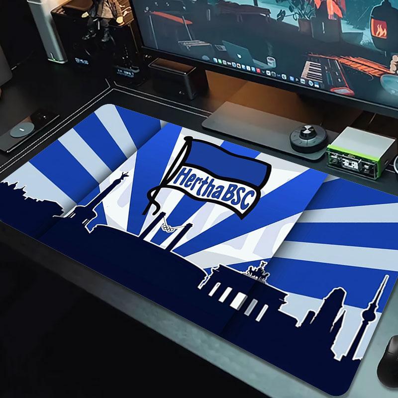 Hertha BSC Large Size Mouse Pad Large Gaming Table Cushion Non-slip Laptop Tablet Big Mousepad XXL Mat Mini PC Playmat With Lock Edge