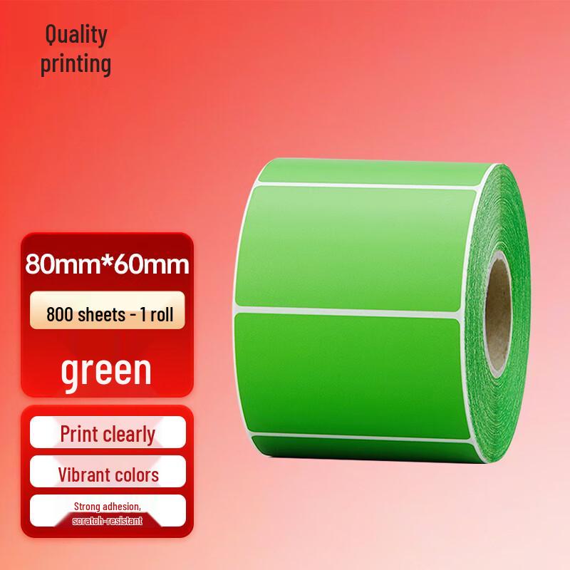 Colored Thermal Adhesive Labels