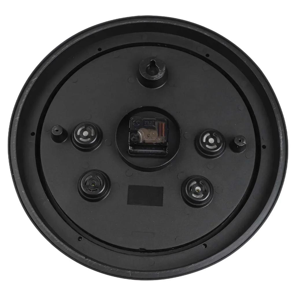 15 Inch Outdoor Wall Clock with Analog Thermometer and Hygrometer Waterproof Silent Operation Rust Proof Frame