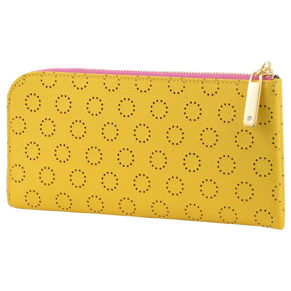 

LiBERTE zipper long wallet 0351046 Yellow L-shaped