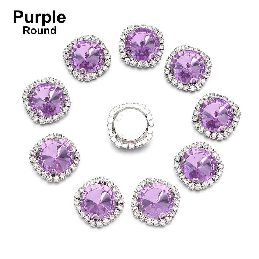 Garment Decorative Bow Accessories Sparkling Crystal Scrapbooking Acrylic Rhinestone Sewing Button