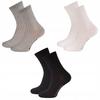 3x Damskie Skarpety BAWEŁNIANE Prążkowe Jednokolorowe Stylowe Mix 36-40
