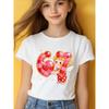 European Sizes Valentine'S Day Pink "Cupid 67 Love Heart" Letter/Cartoon Print, a Short-Sleeve T-Shirt