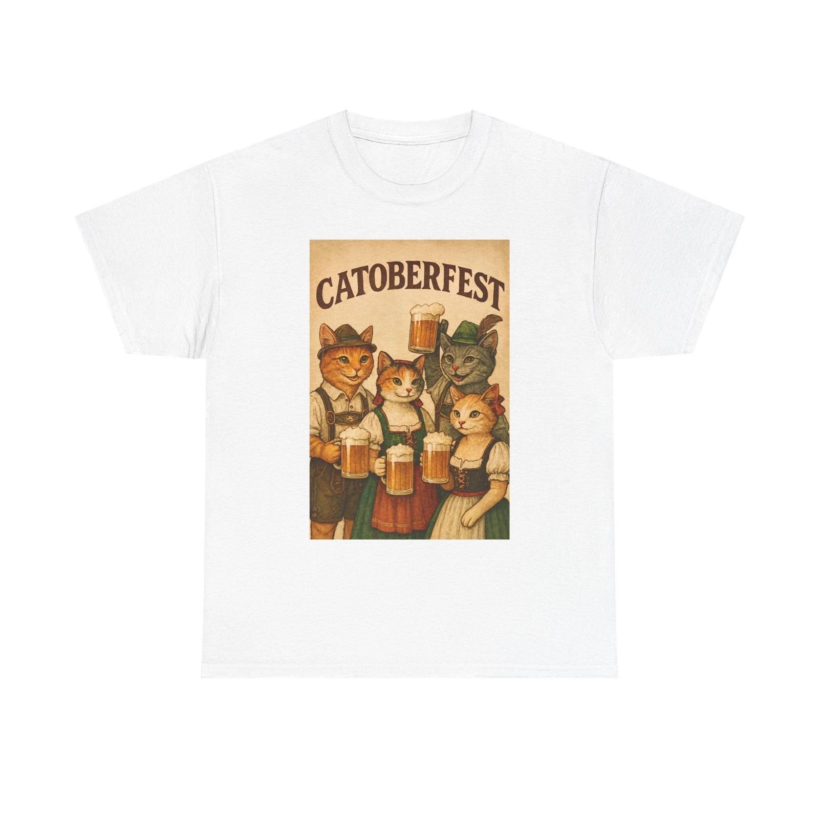 

Catoberfest Unisex Heavy Cotton Tee | Funny Cat Shirt, Cat Lover Gift, [...] S