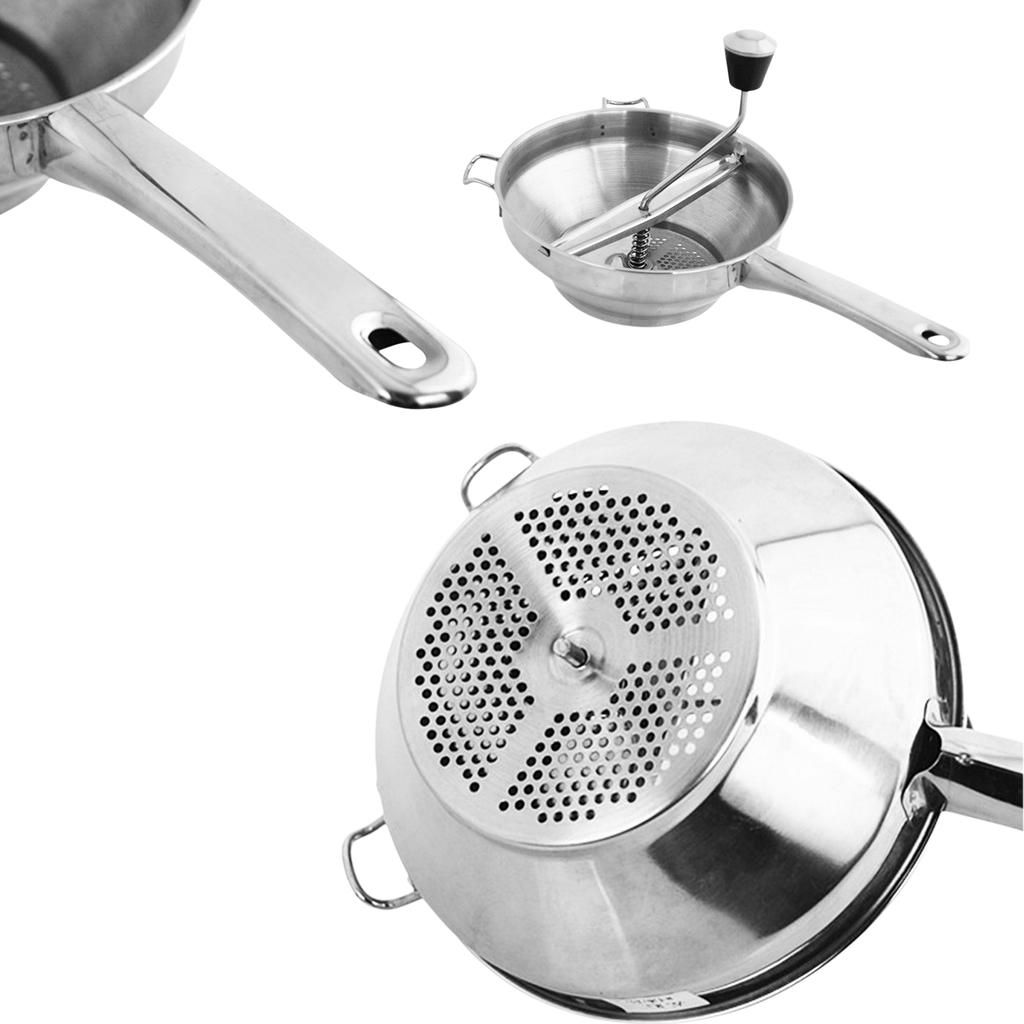 Edelstahl Handpresse Kartoffelstampfer Manuelle Dreh-Mühle Gemüsepüree-Werkzeug