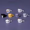 Cute Cartoon Resin Mini Cats Ornament Fairy Garden Desktop Decoration Animal Figurine Cat Ornaments Decorations Accessories New