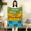 1PC Animal Parade Custom Name Patterned Flannel Blanket Suitable For All Seasons for Home Decor Warmth and Comfort Gifts Holiday Gift