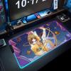 sakura card Mouse Pad RGB Gaming Mousepad Big LED Pad PC Desk Mat Luminous Mouse Pad Large Keyboard Mats Table Rug With Backlit