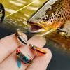 Set da 9 Pezzi Mosche Secche Pesca a Mosca Laser Doppia Ala Mosche Artificiali Esca, Ninfa, Ninfa con Testa in Ottone Esca, Lure per Pesca Trota Salmone