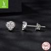 Mini Love Moissanite Stud Earrings, Daily Versatile Heart-Shaped S925 Sterling Silver Stud Earrings For Women