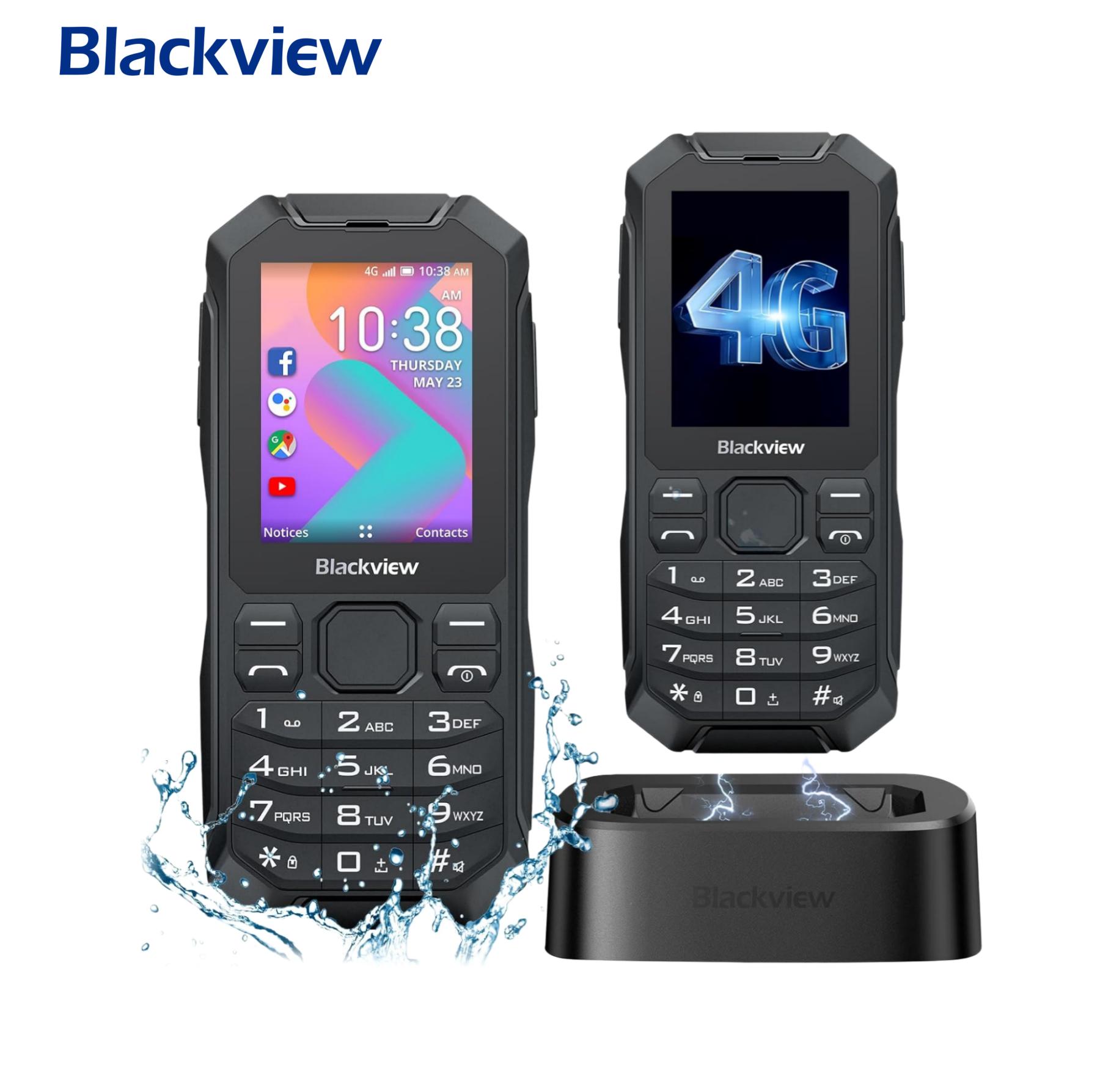 Smartphone robusto Blackview N1000, MediaTek MT6739 Display da 2,4 pollici Doppio telefono cellulare 4G con pulsante di selezione per cellulare anziano