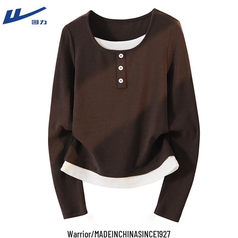 

Huili Women s Slim Fit Knit Round Neck Long Sleeve T-Shirt S