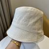 Plaid splicing casual fashion retro versatile street outing basin hat bucket hat bucket hat sun hat