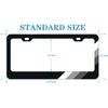 Tri-Color 3 Color Aluminum License Plate Frame Cover Holder Compatible With Toyota Vehicle Truck Trailer SUV. (White Gray-02)