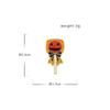 Drip Oil Alloy Halloween Brooch, Cute Pumpkin Lollipop Enamel Badge, Anti Exposure Waist Tightening Lapel Pin for Halloween Costume Decoration
