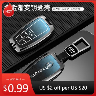 For Toyota 2026 Hot Hub Caps Zinc Alloy Car Remote Key Case Cover for Toyota Corolla Hybrid 2021 Rav4 Land Cruiser Prado Camry H