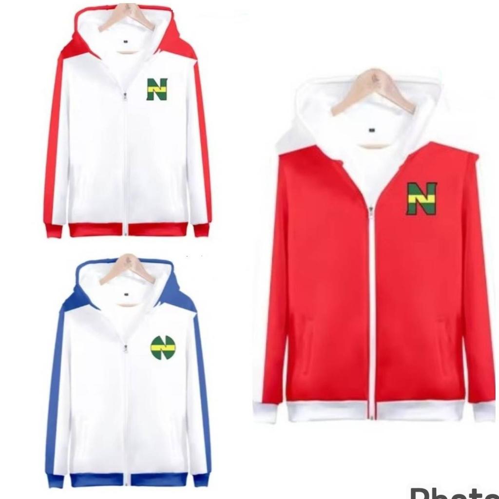 Captain Tsubasa Atom Hutton Fußball Fußballjacke Sweatshirt Zip-Hoodies Trikot Japan Cartoon Animation Druck Schnelltrocknend Vintage Langarm Uniform