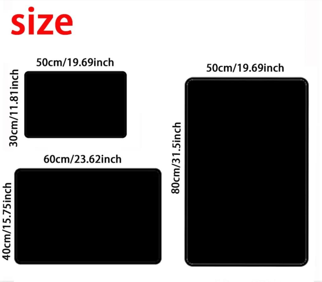 Cute Black Cat Print Door Mat Non Slip Absorbent Floor Mat Soft Washable Rug for Indoor Entryway Kitchen and Bathroom Use