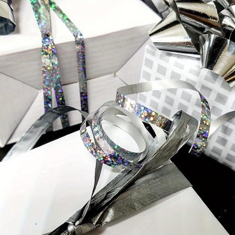 10 Rolls of Laser Ribbon Binding, Halloween Gift, Christmas Gift, Valentine's Day Gift Wrapping Ribbon, Rainbow Ribbon Balloon