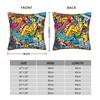 Pillow Cover Cartoon Cute Doodle Fashion Pillow Case For Sofa Couch Bed Living Room Pillowcases