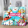 New Style Lankybox Boxy Foxy Rocky Cartoon Blanket,Soft Throw Blanket for Home Bedroom Bed Sofa Travel Picnic Cover Kid