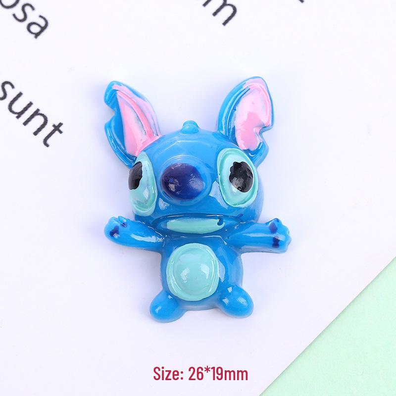 Cartoon Stitch Epoxy Phone Case & Resin Fridge Magnet Storage Box Sticker Set