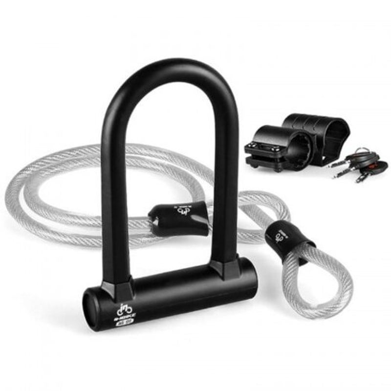 Locks & Security Bicycle Anti Theft U Lock Black