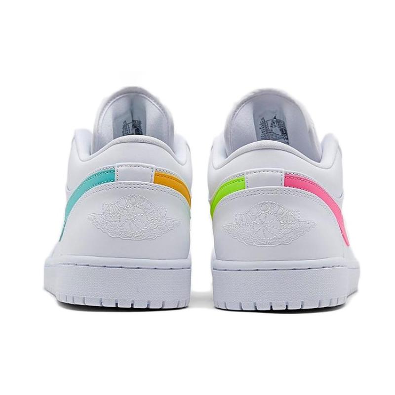 Jordan 1 Niskie Białe Wielokolorowe Swoosh Jordan CW7033-100