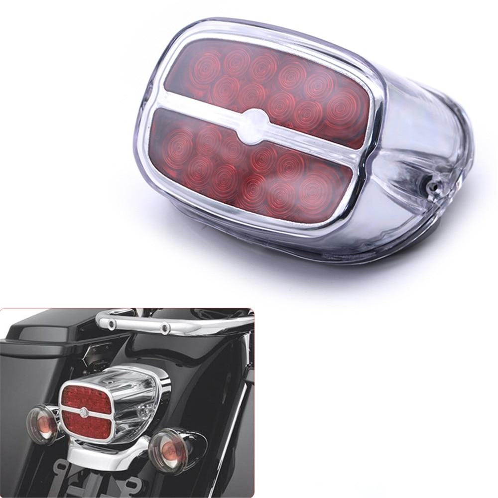 Red Lens LED Tail Brake Light Rear Lamp for Harley Sportster Roadster 1200 XL 883 Springer Heritage Softail Cross