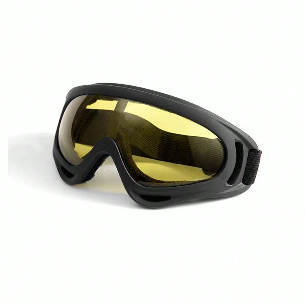 1pcs outdoor riding goggles goggles goggles motorcycle goggles sports Harley tactical windproof mask ski and skateboard sports g жёлтый