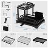 Compact Kitchen Dish Rack & Organizer for Bowls, Chopsticks, Cups, and Cutting Boards