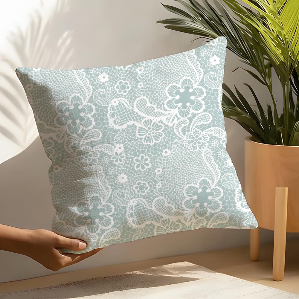 Lace pattern Pillow Case Home Living Room Decoration Linen Pillow Cases Cushion Cover