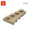 Non-Toxic 121Pcs/Lot 41769 2X4 Right Wedge-Shaped Building Block Moc Parts Compatible With Bricks Diy Children Toy Assembly Gift Box