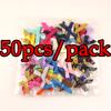 (50pcs Pack) 4cm Mixed Color Grosgrain Ribbon Bows for Gift Box Vase Home Clothing Packaging Christmas Decorations Wholesale Tie