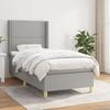 Maison Exclusive - Lattenrost mit Matratze Hellgrau 90x200 cm Stoff