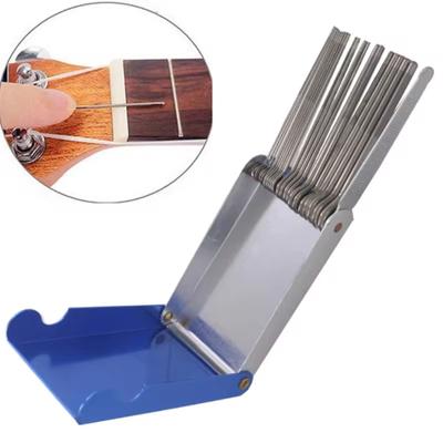 Gitarrensattel Polieren Schleifen Gitarrenfeilen DIY Kerbfeilen-Kits Set Gitarrenfeilen-Kit Set Doppelschneide Luthier-Werkzeug